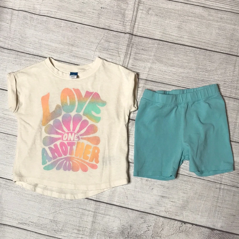 Summer Bundle of Two Girls Shorts Sets Size 3T - Picture 4 of 7